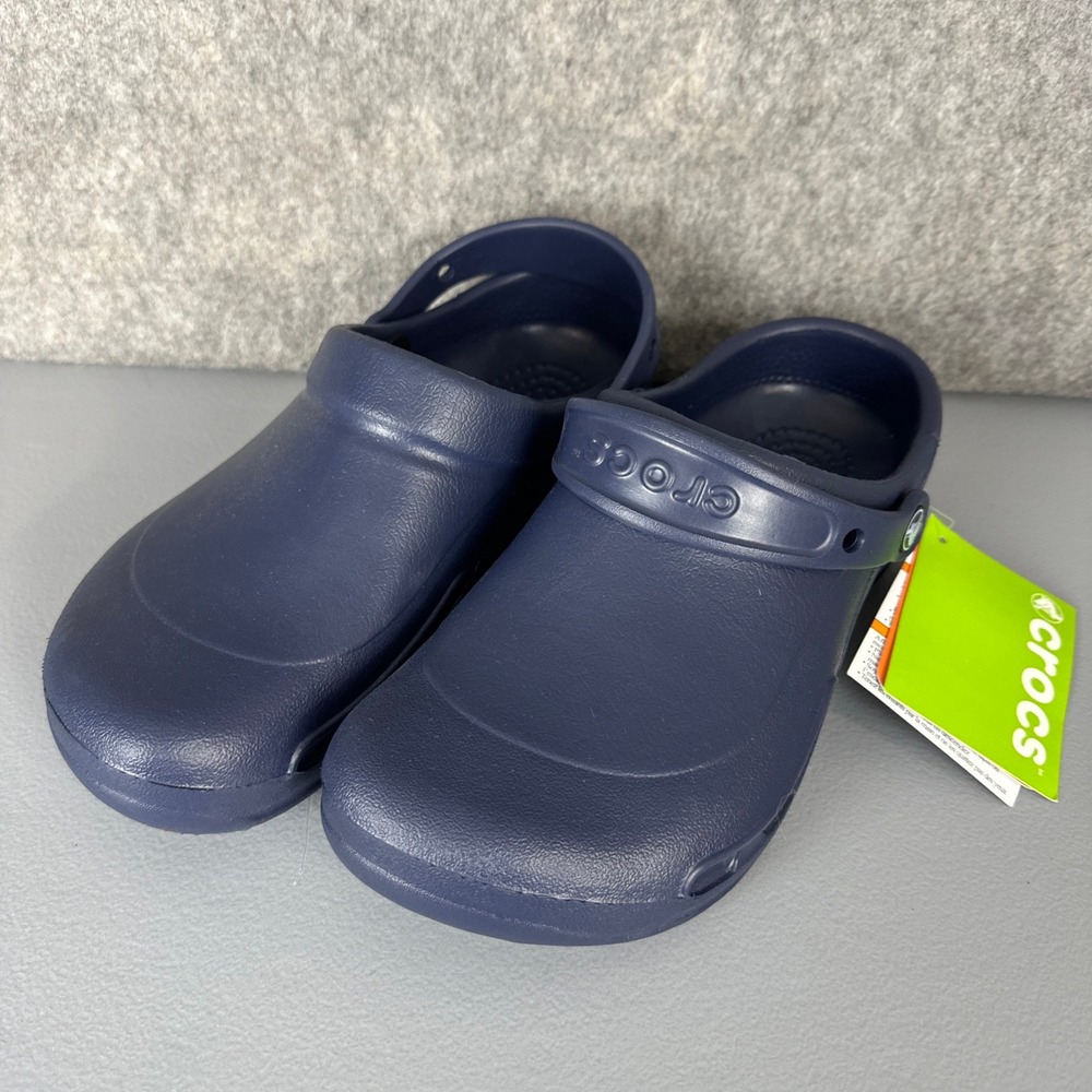Crocs Specialist Work Clogs Unisex M8 W10 Navy 10073-410 Slip Resistant Comfort